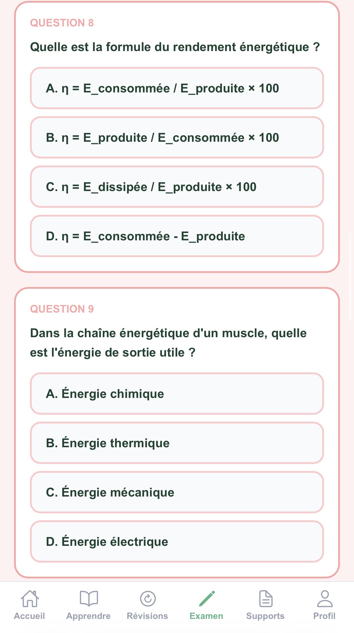 Capture d'écran : simulation d'examen sur la plateforme JuryQuest